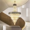 Crystal Ceiling Light Fixture For Living Room Hotel Luxurious Pendant Light