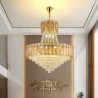 European Crystal Pendant Light Modern Ceiling Lamp for Dining Room and Living Room