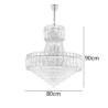 European Crystal Pendant Light Modern Ceiling Lamp for Dining Room and Living Room