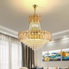 European Crystal Pendant Light Modern Ceiling Lamp for Dining Room and Living Room