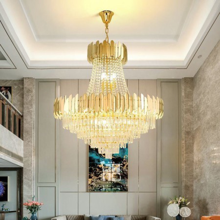 Ceiling Light for Living Room Hotel Classic K9 Crystal Pendant Light