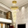 Ceiling Light Fixture Livingroom Hotel Lobby Modern K9 Crystal Pendant Lamp