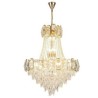 For Living Room Lobby Modern Crystal Pendant Light Round Ceiling Lighting Fixture