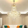 For Living Room Lobby Modern Crystal Pendant Light Round Ceiling Lighting Fixture