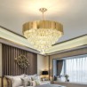 For Living Room Bedroom Modern Elegant Crystal Pendant Light Conical Ceiling Light