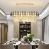 Oval Ceiling Light Fixture With Modern Crystal Pendant Light For Living Room Bedroom