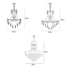 Bedroom Dinning Room Modern Crystal Gold K9 Hanging Pendant Ceiling Light