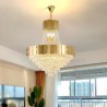 Bedroom Dinning Room Modern Crystal Gold K9 Hanging Pendant Ceiling Light