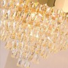 Bedroom Dinning Room Modern Crystal Gold K9 Hanging Pendant Ceiling Light