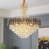 Living Room Bedroom Light Crystal Pendant Light Conical Hanging Lighting Fixture