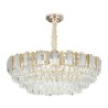 Round Crystal Pendant Light Fixture for Living Room Dining Room