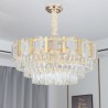 Round Crystal Pendant Light Fixture for Living Room Dining Room