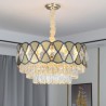 Modern Lacy Ceiling Light Fixtures for Living Room Bedroom Crystal Pendant Light