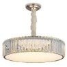 Round Crystal Hanging Lighting Fixture Living Room Bedroom Light Modern Crystal Pendant Light