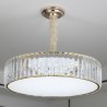 Round Crystal Hanging Lighting Fixture Living Room Bedroom Light Modern Crystal Pendant Light