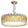 Crystal Round Ceiling Light Fixture for Living Room Dining Room European LED Pendant Light