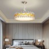 Crystal Round Ceiling Light Fixture for Living Room Dining Room European LED Pendant Light