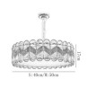 Crystal Round Ceiling Light Fixture for Living Room Dining Room European LED Pendant Light