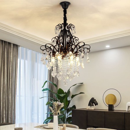 3/6/9 Light Black Chandelier Ceiling Light Living Room Dining Room Bedroom