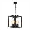 For Living Room Bedroom Modern Simple Pendant Light Iron Cage Hanging Lamp