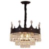 Creative Home Funishing Crystal Hanging Light Modern Fashion Crown Pendant Light