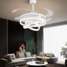 LED Fan Light Creative Inverter Fan Chandelier For Living Room