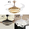 LED Fan Light Creative Inverter Fan Chandelier For Living Room