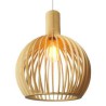 Bird Cage Light Fixture Modern Basswood Pendant Light