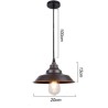 Kitchen Island Light Fixture in American Style Iron