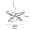 Minimalist Decor Pendant Light 1 Light Modern Hat Chandelier