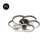 For Living Room Bedroom Ceiling Fans With Light Chandeliers Ventilateur