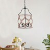 4-Light Lantern Pendant Light in Vintage Style