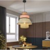 Bamboo Weave Lighting 1 Light Dress Lamphade Pendant Lamp