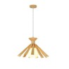 Bedroom Living Room Light Fixture Simple Style Wood Pendant Light