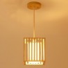 Pendant Light with a Wooden Cage