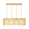 Pendant Light with a Wooden Cage