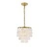 Simple Golden Light Fixture Decorative Shell Pendant Light