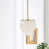 Simple Golden Light Fixture Decorative Shell Pendant Light