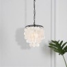 Simple Black Light Fixture Decorative Shell Pendant Light