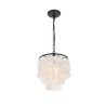 Simple Black Light Fixture Decorative Shell Pendant Light