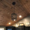 Modern Simple Wrought Iron Lighting 4 Lamp Black Pendant Light