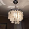 Bedroom Decorative Shell Pendant Light Chrome Lighting