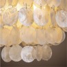 Bedroom Decorative Shell Pendant Light Chrome Lighting