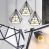 Modern Decorative Light Fixture Bedroom Study Minimalist Diamond Shaped Pendant Light