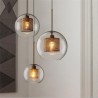 3-Light Ceiling Light Dining Room Kitchen Island Minimalist Glass Cluster Pendant Light