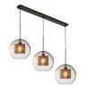 3-Light Ceiling Light Dining Room Kitchen Island Minimalist Glass Cluster Pendant Light