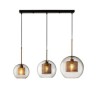 3-Light Ceiling Light Dining Room Kitchen Island Minimalist Glass Cluster Pendant Light