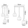 Living Room Dining Room Cluster Decorative Pendant Light 3 Light Shell Light Fixture