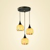 Living Room Dining Room Cluster Decorative Pendant Light 3 Light Shell Light Fixture