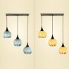 Living Room Dining Room Cluster Decorative Pendant Light 3 Light Shell Light Fixture